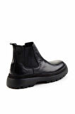 Siyah Leather Erkek Bot & Bootie E02011026640