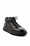 Siyah Hakiki Deri Erkek Bot & Bootie E02036515103