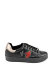 Bambi Siyah Kursun  Kadın Sneaker E0220633309
