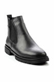 Siyah Leather Erkek Bot & Bootie E02378051203