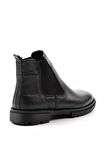 Siyah Leather Erkek Bot & Bootie E02378051203