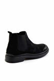Siyah Süet Hakiki Deri Erkek Bot & Bootie E02442055002