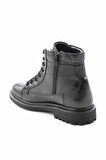 Siyah Leather Erkek Bot & Bootie E02549517203
