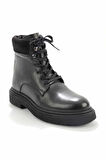 Siyah Leather Erkek Bot & Bootie E02549519403