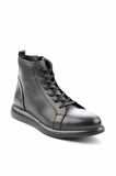Siyah Leather Erkek Bot & Bootie E02549681303