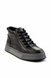 Siyah Leather Erkek Bot & Bootie E02556105201