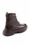 Kahve Hakiki Deri Erkek Bot & Bootie E02587511503