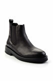 Siyah Hakiki Deri Erkek Bot & Bootie E02589381003