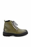 Yeşil Hakiki Deri Erkek Bot & Bootie E02587508003