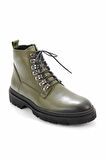 Yeşil Hakiki Deri Erkek Bot & Bootie E02587508003