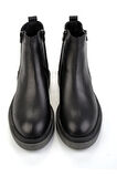 Siyah Hakiki Deri Erkek Bot & Bootie E02597000703