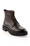 Kahve Hakiki Deri Erkek Bot & Bootie E02594401340