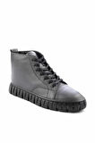 Gri Hakiki Deri Erkek Bot & Bootie E02629012803