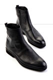 Siyah Leather Erkek Bot & Bootie E02630227445