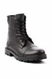 Siyah Hakiki Deri Erkek Bot & Bootie E02733083503