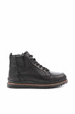 Siyah Leather Erkek Bot & Bootie E02733091103
