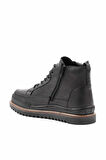 Siyah Leather Erkek Bot & Bootie E02733091103