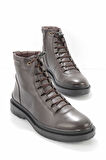 Kahve Hakiki Deri Erkek Bot & Bootie E02759601403