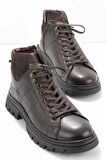 Kahve Hakiki Deri Erkek Bot & Bootie E02759605503