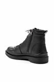 Siyah Hakiki Deri Erkek Bot & Bootie E02759601403