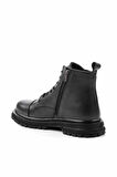 Siyah Hakiki Deri Erkek Bot & Bootie E02759974103