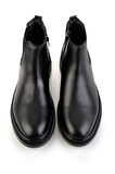 Siyah Hakiki Deri Erkek Bot & Bootie E02900200140