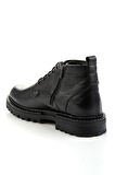 Siyah Hakiki Deri Erkek Bot & Bootie E02905009140