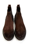 Kahve Hakiki Deri Erkek Bot & Bootie E02901010302