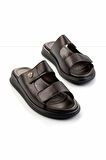 Kahve Leather Erkek Terlik E04433012543