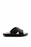 Siyah Leather Erkek Terlik E04433045043
