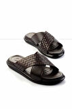 Kahve Leather Erkek Terlik E04433045043