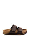 Kahve Leather Erkek Terlik E04801200101