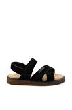 Siyah Leather Erkek Sandalet E05801030602