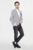 ALEXANDERGARDI ÇİZGİLİ SLİM FİT SPOR CEKET (E20-146503)
