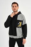 ALEXANDERGARDI OVERSİZE RENK BLOKLU KAPÜŞONLU SWEATSHIRT (E20-152703)