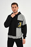 ALEXANDERGARDI OVERSİZE RENK BLOKLU KAPÜŞONLU SWEATSHIRT (E20-152703)
