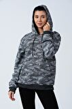 ALEXANDERGARDI KAMUFLAJ DESENLİ KAPÜŞONLU SWEATSHİRT (E21-72100)