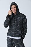 ALEXANDERGARDI KAMUFLAJ DESENLİ KAPÜŞONLU SWEATSHİRT (E21-72100)