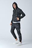 ALEXANDERGARDI KAMUFLAJ DESENLİ KAPÜŞONLU SWEATSHİRT (E21-72100)