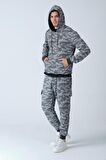 ALEXANDERGARDI KAMUFLAJ DESENLİ KAPÜŞONLU SWEATSHİRT (E21-72101)