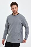 ALEXANDERGARDI BİSİKLET YAKA GARNİLİ SWEATSHİRT (E22-72300)