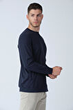 ALEXANDERGARDI BİSİKLET YAKA UZUN KOLLU BASİC T-SHİRT (E21-72400)
