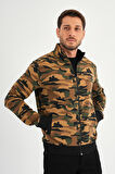 ALEXANDERGARDI FERMUARLI DİK YAKA KAMUFLAJ SWEATSHİRT (E21-7300)
