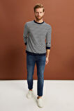 ALEXANDERGARDI ÇİZGİLİ REGULAR FİT SWEATSHİRT (E22-72401)