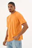 Erkek %100 Organik Pamuklu Yumuşak Dokulu Comfort Fit Bisiklet Yakalı T-shirt E227