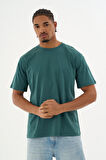 Erkek %100 Organik Pamuklu Yumuşak Dokulu Comfort Fit Bisiklet Yakalı T-shirt E246