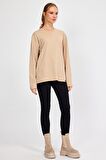 ALEXANDERGARDI BİSİKLET YAKA BASİC OVERSİZE SWEATSHİRT (E23-00160 00)