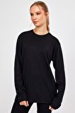 ALEXANDERGARDI BİSİKLET YAKA BASİC OVERSİZE SWEATSHİRT (E23-00160 00)