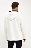 ALEXANDERGARDI KAPÜŞONLU İÇİ ŞARDONLU OVERSİZE HIRKA (E23-607 03)