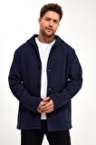 ALEXANDERGARDI KAPÜŞONLU İÇİ ŞARDONLU OVERSİZE HIRKA (E23-607 03)